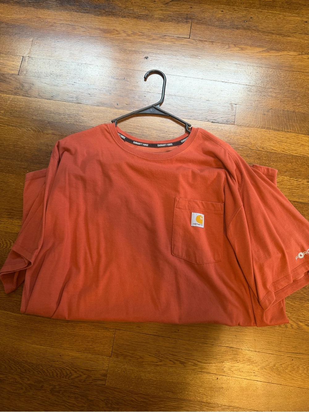 Carhartt Men’s Orange Pocket Tee — Workwear Short Sleeve